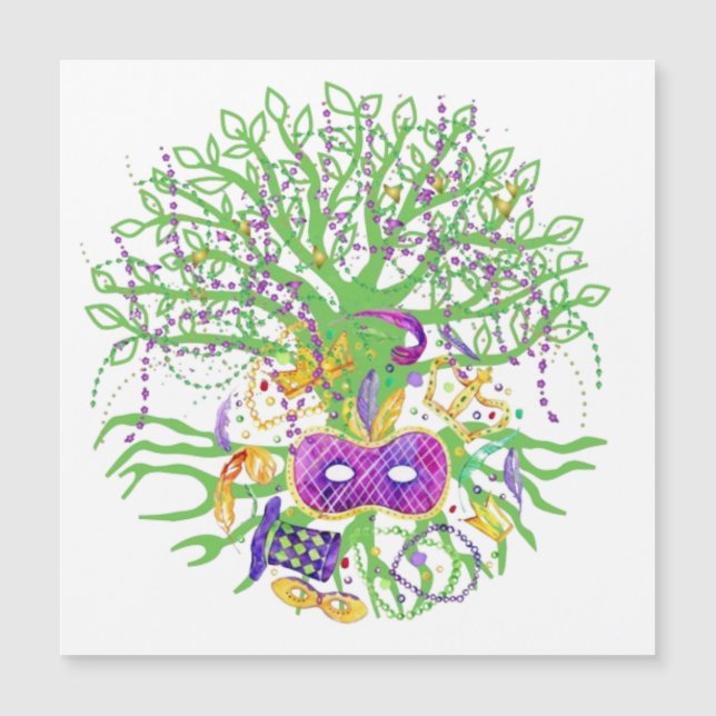 Árbol Mardi gras (Anverso)