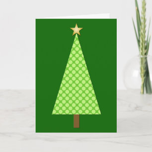 Árbol moderno de Navidad animado y verde esmeralda
