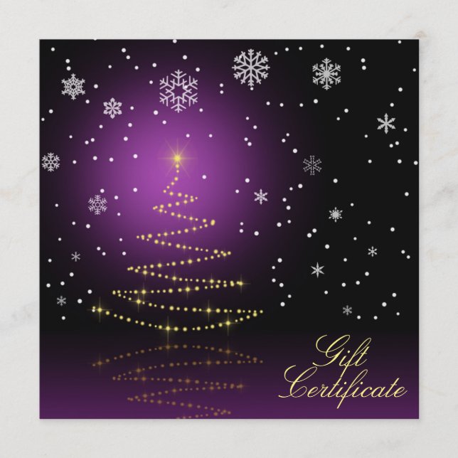 Árbol moderno de Navidad brillante (Anverso)