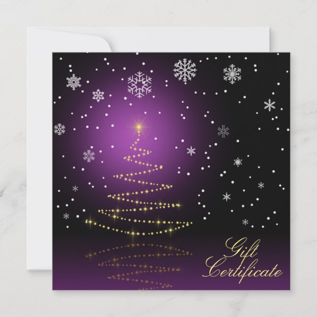 Árbol moderno de Navidad brillante (Anverso)