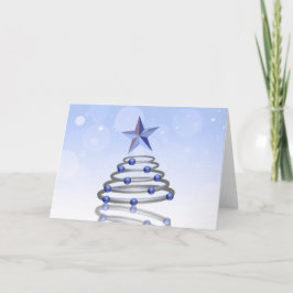 Árbol moderno de Navidad cromado en 3D