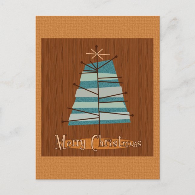 Árbol moderno de Navidad de mediados del siglo XX (Anverso)