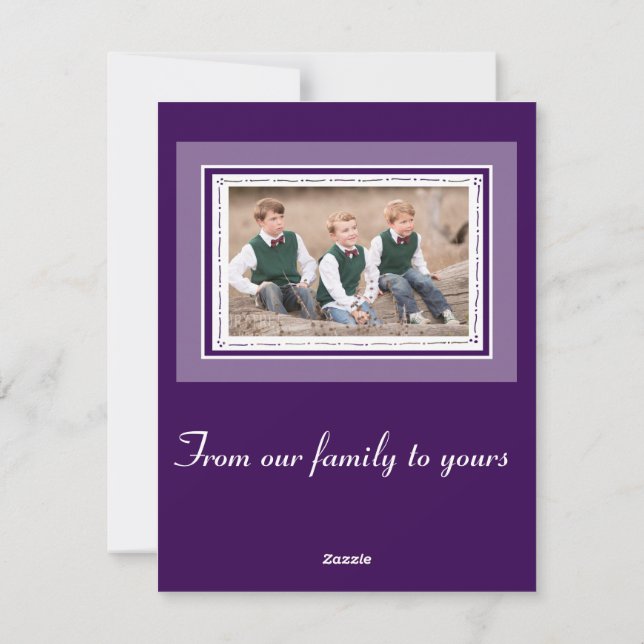 Árbol navideño feliz de vacaciones con plantilla d (Reverso)