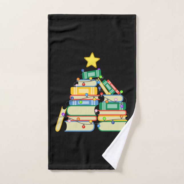 Árbol navideño galáctico II (Toalla de mano)