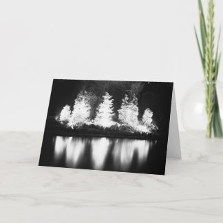 Árbol negro y blanco de Navidad