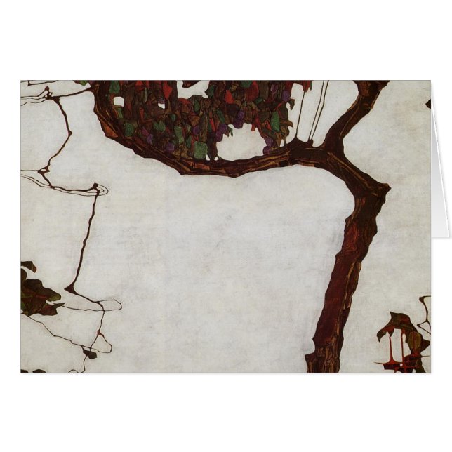 Árbol otoñal con Fuchsias (Anverso (Horizontal))