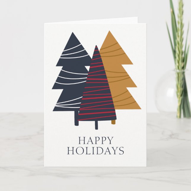 Árbol Personalizado de Navidad con Tema de Bosque  (Anverso)