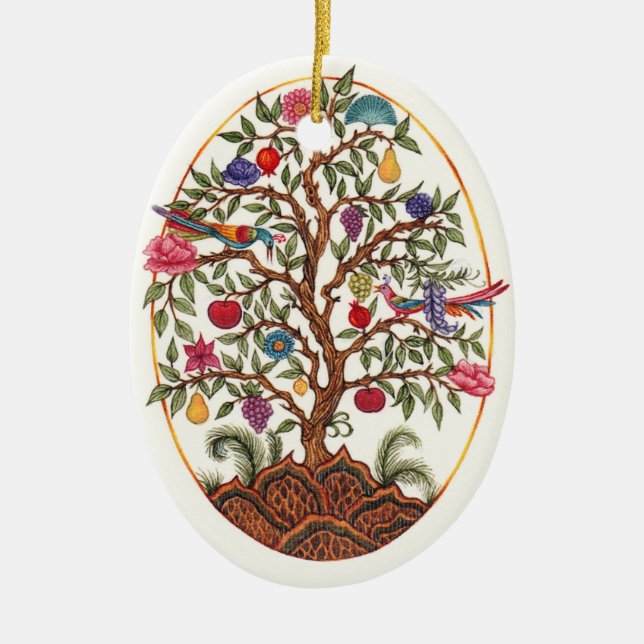 Árbol personalizado del ornamento de la vida (Frente)