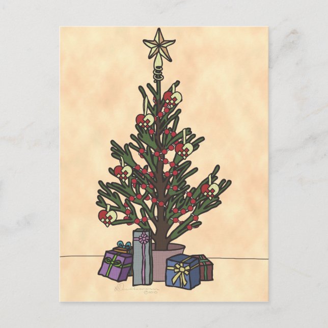 Árbol, postal (Anverso)