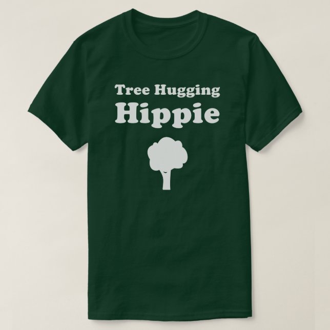 Árbol que abraza la camiseta del Hippie (Diseño del anverso)