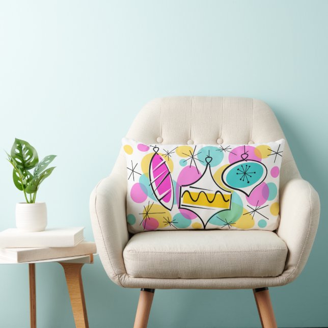 Árbol retro Baubles multiback tiro almohada lumbar (Silla)