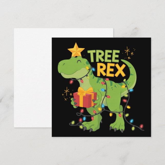 Árbol Rex Familia de Dinosaurios Navidad Grupo Emp (Anverso / Reverso)
