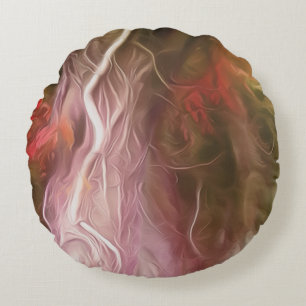 Árbol rojo ligero de sueño de almohada redonda