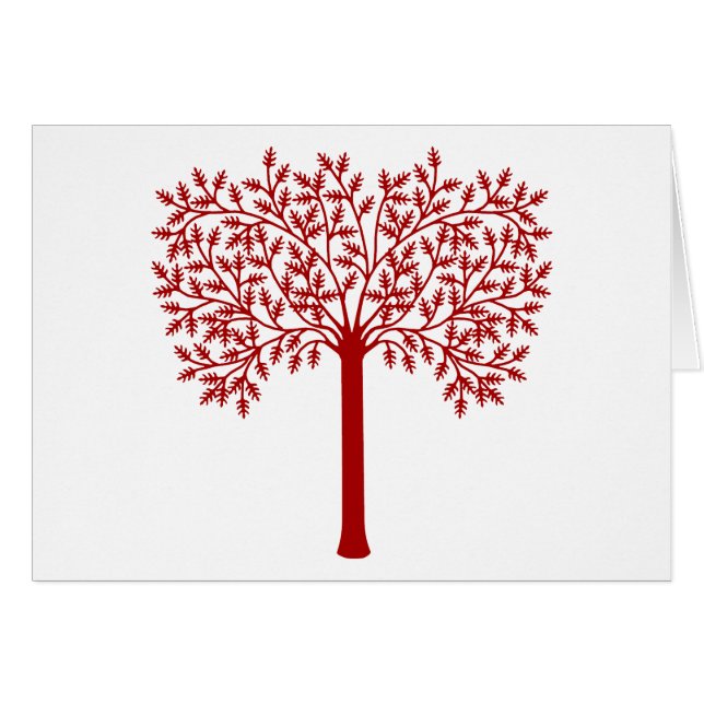 Árbol rojo y blanco (Anverso (Horizontal))