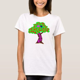 °・ ♥ Árbol romántico de amor Camiseta de Maternida