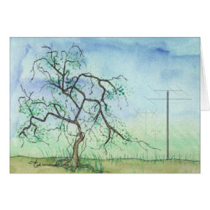 Árbol torcido con 3 antenas