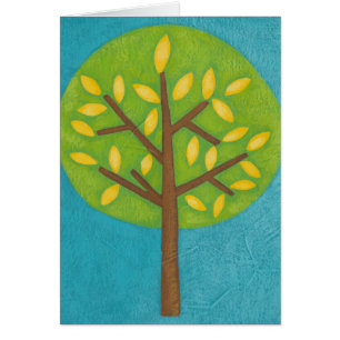 Árbol verde con hojas amarillas de Chariklia Zarri