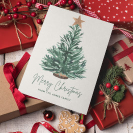 Árbol verde Minimalista de Navidad