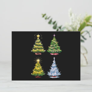 Árbol verde Navidad vacaciones de invierno