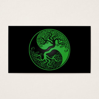 Árbol verde y negro de la vida Yin Yang