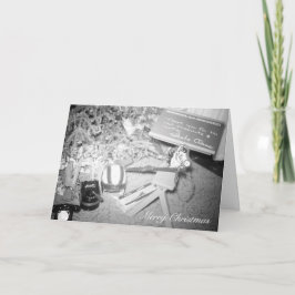 Árbol vintage de Navidad con juguetes