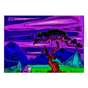 Árbol y montañas 2