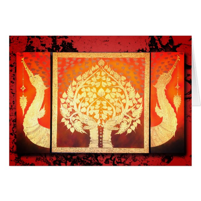 Árbol y Nagas, Chiang Mai de Ghimpapan (Anverso (Horizontal))