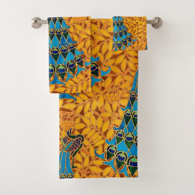 Árbol y pavos reales de estilo Art Nouveau de époc (In situ)