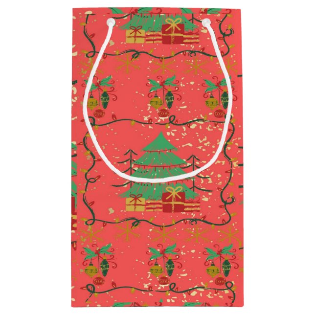 Árbol y regalo de Navidad - Bolsa de regalo RG (Reverso)
