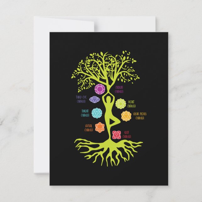 Árbol Zen de meditación de la vida Yoga espiritual (Anverso)