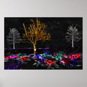 Arboleda de la impresión viva de las gemas