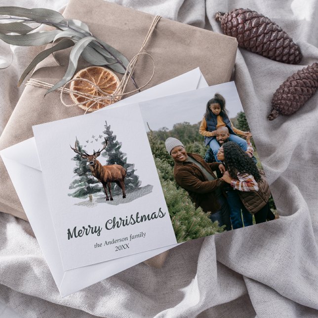 Árboles acuarelas de selva foto navidad (Subido por el creador)