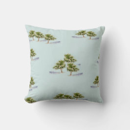 Árboles acuarelas en Cojines decorativos