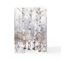 Árboles ápicos en una carta en blanco para Navidad