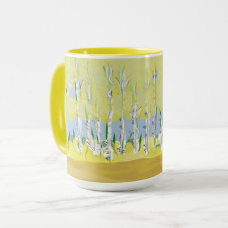 Árboles ASPEN tazas de café originales pintadas a 