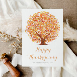 árboles caídos feliz tarjeta de vacaciones de agra