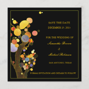 Árboles caprichosos guardan las invitaciones a la 