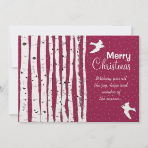 Árboles de aves y pájaros Feliz Navidad