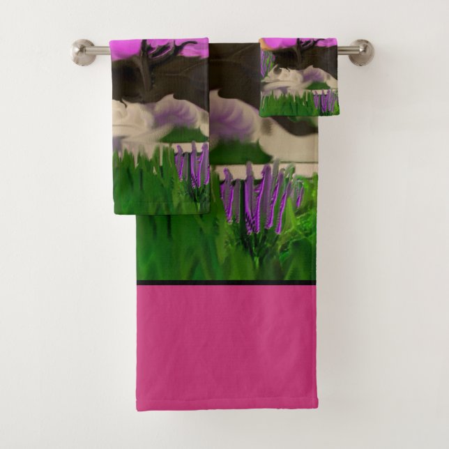 Árboles de golosinas de algodón arte abstracto (In situ)