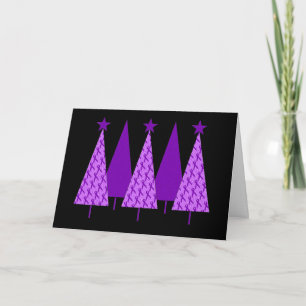 Árboles de Navidad - Alzheimers Cinta púrpura