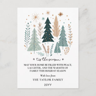 Árboles de Navidad Boho Botánicos de la Temporada