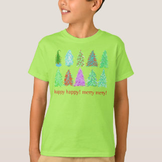 ¡Árboles de Navidad! Camisa Tee para niños