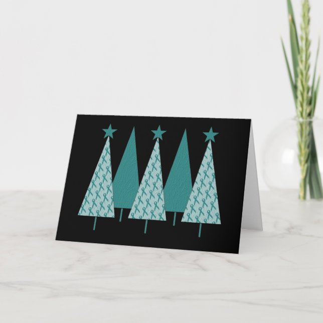 Árboles de Navidad - Cáncer cervical de cinta Verd (Anverso)