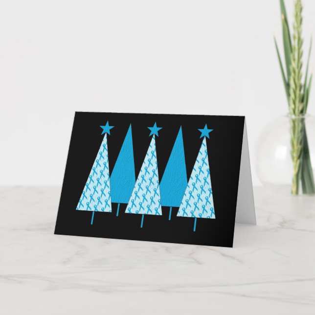 Árboles de Navidad Cinta azul clara (Anverso)