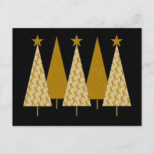 Árboles de Navidad - Cinta dorada