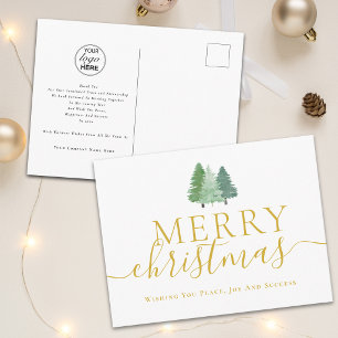Árboles de Navidad corporativos con logotipo de em