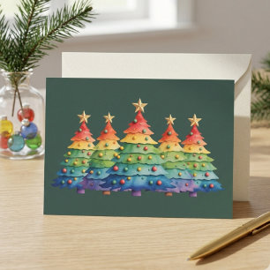 Árboles de Navidad de Arcoíris Arte de Orgullo LGB