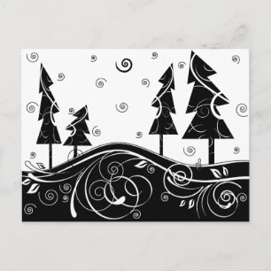 árboles de navidad del b&w