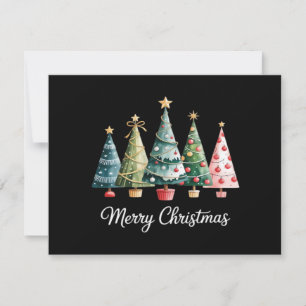 Árboles de Navidad Divertidos y Alegres Lazo Santa