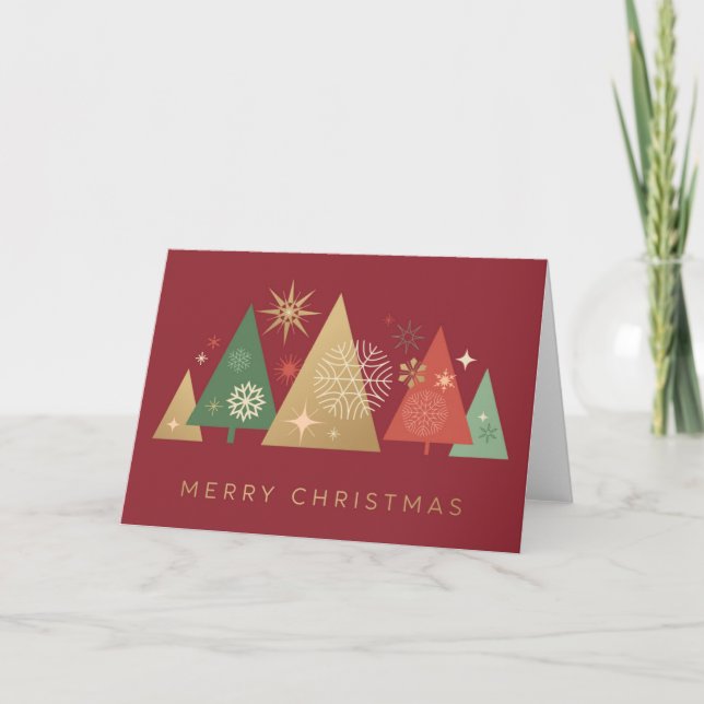 Árboles de Navidad dorados - Elegantes deseos fest (Anverso)